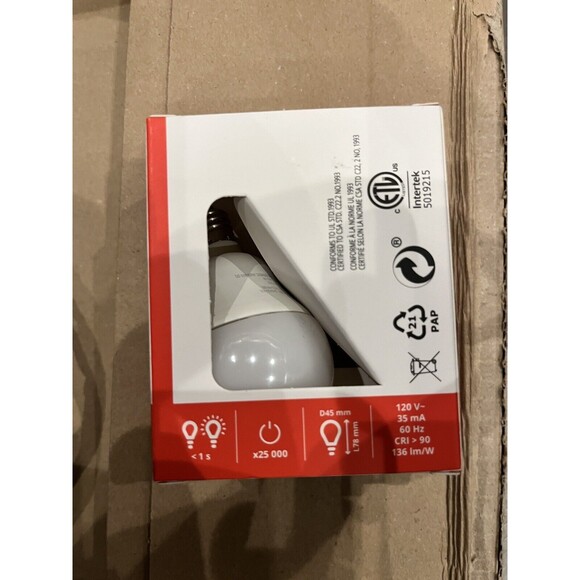 2-PACK - Ikea SOLHETTA LED Bulb E12 250 Lumen, Globe Opal 1.8 W New IKEA - Picture 3 of 3